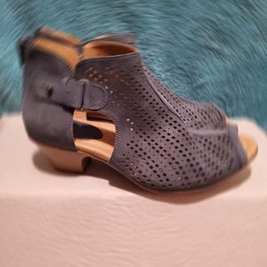 Earth peep tow suede sandals